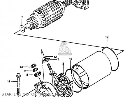 STARTING MOTOR (MODEL M) - VS750GL 1985 (F) (E02)