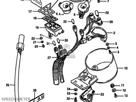 SPEEDOMETER - VS750GL 1985 (F) (E02)