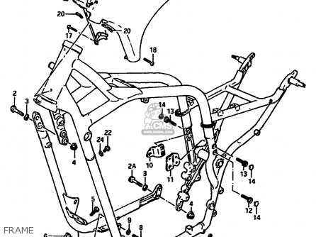 FRAME - VS750GL 1985 (F) (E02)