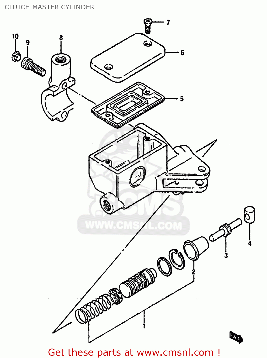CLUTCH MASTER CYLINDER VS750GLEF 1987 (H) (E02)