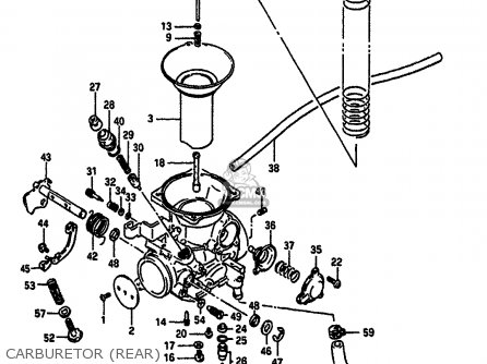 CARBURETOR (REAR) - VS750GLEP 1987 (H) (E02)