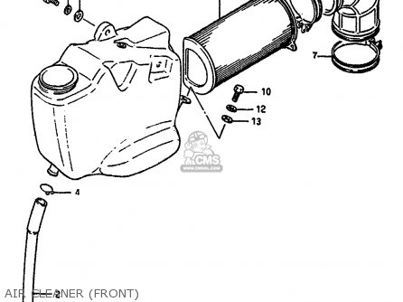 AIR CLEANER (FRONT) - VS750GLF 1986 (G) (E02 E04 E15 E16 E17 E18 E21 E22 E25 E34 E39)