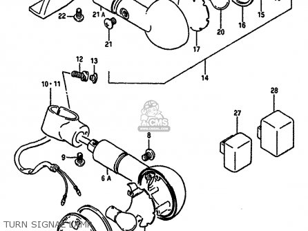 TURN SIGNAL LAMP - VS750GLF 1987 (H) (E02 E04 E15 E17 E18 E21 E22 E25)