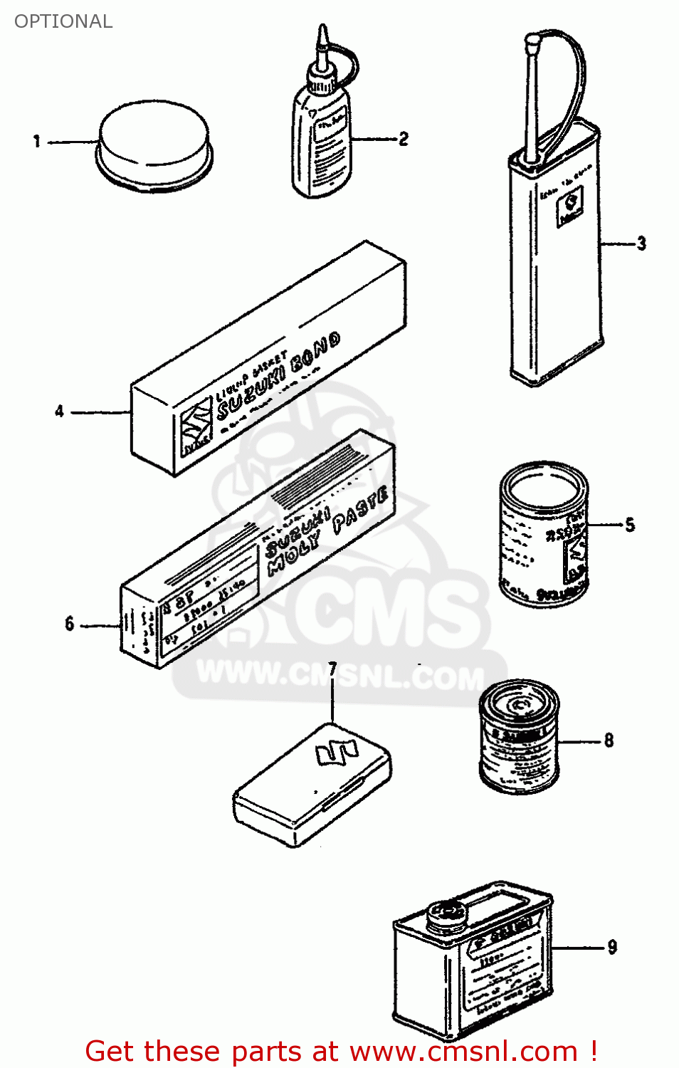 OPTIONAL VS750GLF 1988 (J) (E04 E18 E22 E34 E75 E77)
