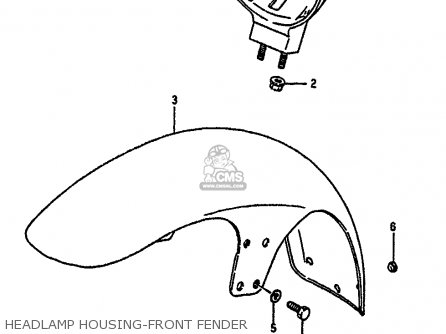 HEADLAMP HOUSING-FRONT FENDER - VS750GLF 1991 (M) GENERAL EXPORT (E01)