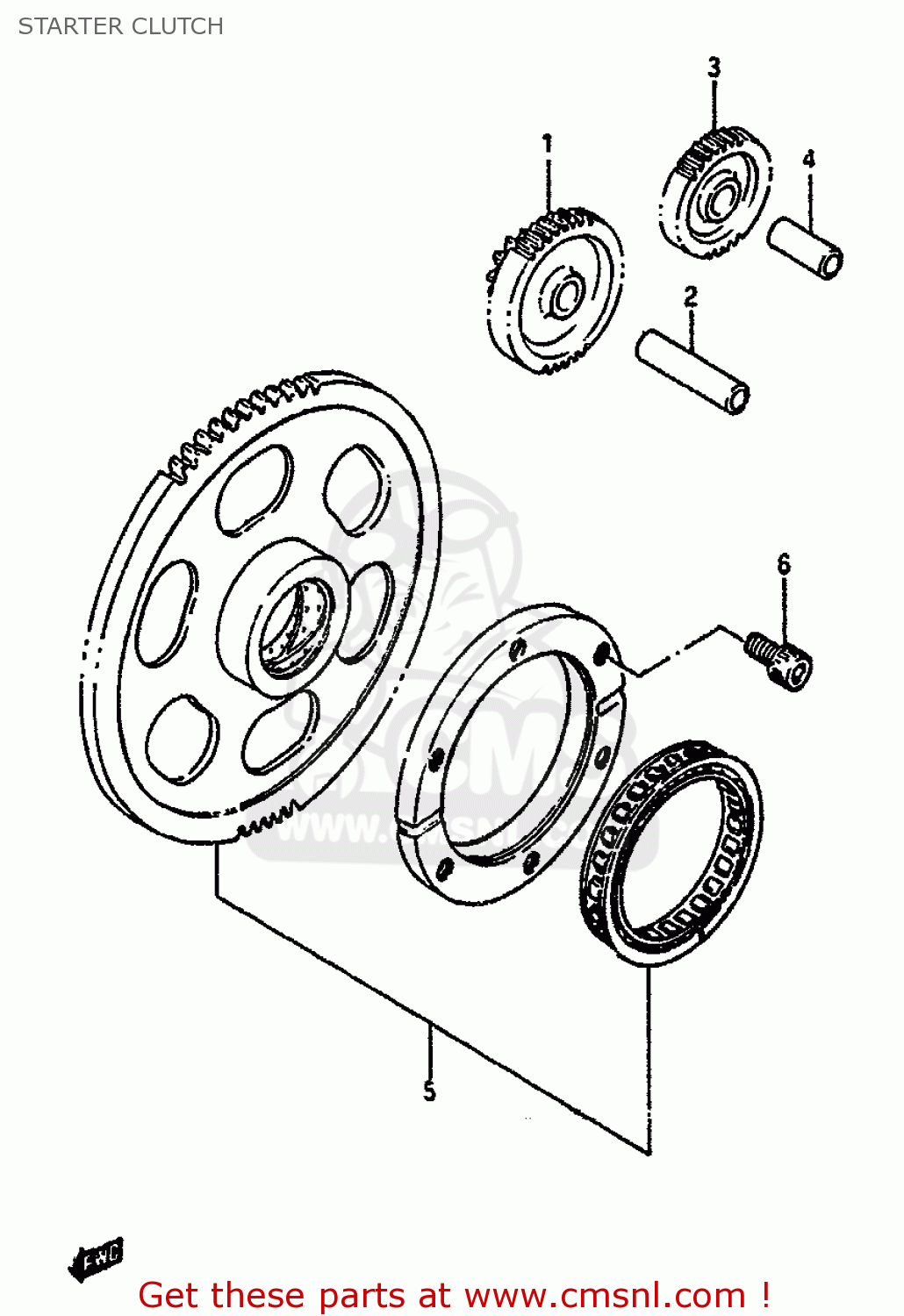 STARTER CLUTCH VS750GLP 1986 (G) (E02 E04 E15 E16 E17 E18 E21 E22 E25 E34 E39)