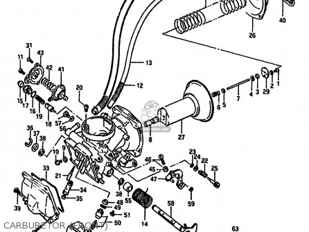 CARBURETOR (FRONT) - VS750GLP 1986 (G) (E02 E04 E15 E16 E17 E18 E21 E22 E25 E34 E39)