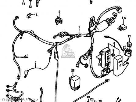 WIRING HARNESS - VS750GLP 1986 (G) (E02 E04 E15 E16 E17 E18 E21 E22 E25 E34 E39)