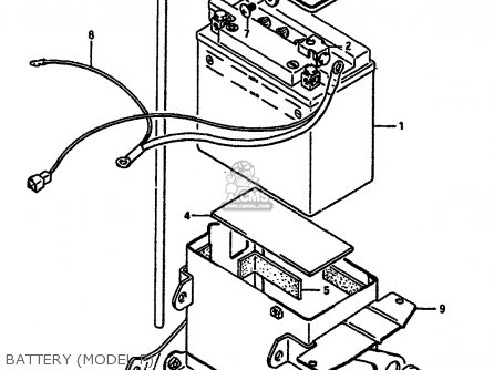 BATTERY (MODEL F) - VS750GLP 1988 (J) (E04 18 E22 E34 E75 E77)
