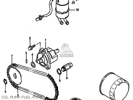 OIL PUMP-FUEL PUMP - VS750GLP 1990 (L) (E01 E02 E04 E16 E17 E18 E21 E22 E25 E39)