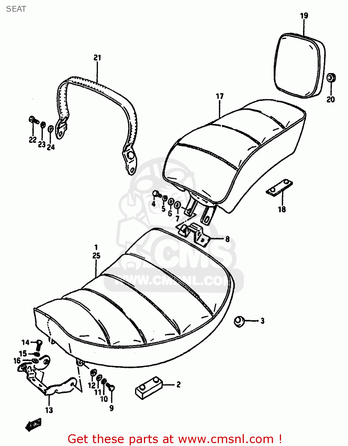 SEAT VS750GLP 1991 (M) (E01 E02 E04 E17 E21 E22 E25 E34 E39)