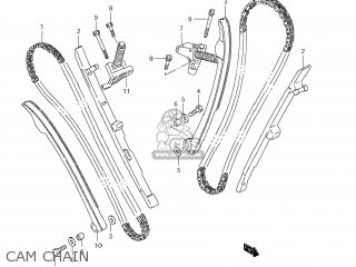 CAM CHAIN - VS800 BOULEVARD S50 2006 (K6) USA (E03) BOULEVARDS50 BOULEVARD-S