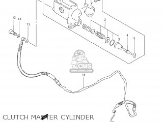 CLUTCH MASTER CYLINDER - VS800 BOULEVARD S50 2006 (K6) USA (E03) BOULEVARDS50 BOULEVARD-S