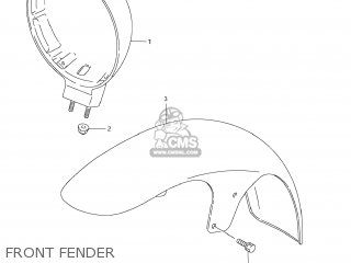 FRONT FENDER - VS800 BOULEVARD S50 2006 (K6) USA (E03) BOULEVARDS50 BOULEVARD-S