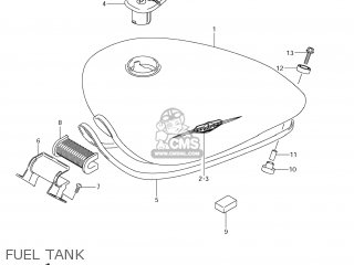 FUEL TANK - VS800 BOULEVARD S50 2006 (K6) USA (E03) BOULEVARDS50 BOULEVARD-S
