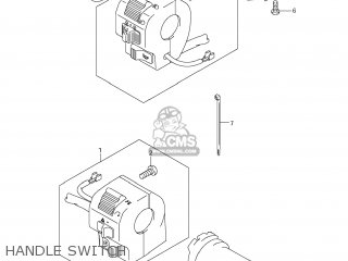 HANDLE SWITCH - VS800 BOULEVARD S50 2006 (K6) USA (E03) BOULEVARDS50 BOULEVARD-S