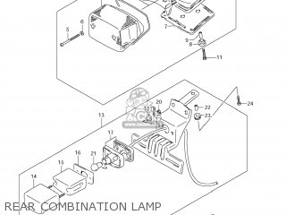 REAR COMBINATION LAMP - VS800 BOULEVARD S50 2006 (K6) USA (E03) BOULEVARDS50 BOULEVARD-S