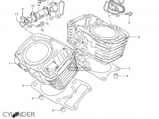 CYLINDER - VS800 BOULEVARD S50 2007 (K7) CALIFORNIA (E33)