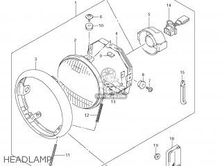 HEADLAMP - VS800 BOULEVARD S50 2007 (K7) CALIFORNIA (E33)