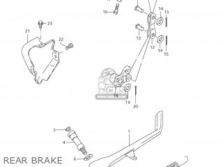 REAR BRAKE - VS800 BOULEVARD S50 2007 (K7) CALIFORNIA (E33)