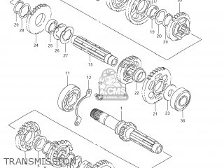 TRANSMISSION - VS800 BOULEVARD S50 2007 (K7) CALIFORNIA (E33)