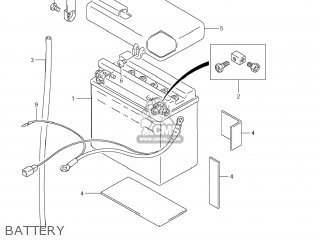 BATTERY - VS800 BOULEVARD S50 2008 (K8) CALIFORNIA (E33)