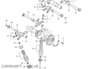 CAMSHAFT - VALVE - VS800 BOULEVARD S50 2008 (K8) CALIFORNIA (E33)