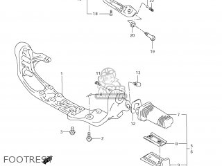 FOOTREST - VS800 BOULEVARD S50 2008 (K8) CALIFORNIA (E33)