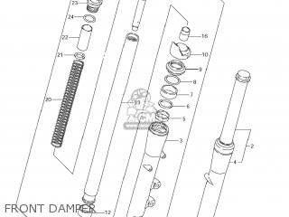 FRONT DAMPER - VS800 BOULEVARD S50 2008 (K8) CALIFORNIA (E33)