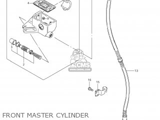 FRONT MASTER CYLINDER - VS800 BOULEVARD S50 2008 (K8) CALIFORNIA (E33)