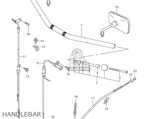 HANDLEBAR - VS800 BOULEVARD S50 2008 (K8) CALIFORNIA (E33)