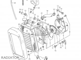 RADIATOR - VS800 BOULEVARD S50 2008 (K8) CALIFORNIA (E33)