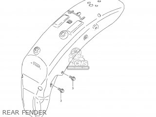 REAR FENDER - VS800 BOULEVARD S50 2008 (K8) CALIFORNIA (E33)