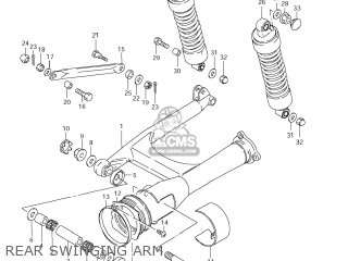 REAR SWINGING ARM - VS800 BOULEVARD S50 2008 (K8) CALIFORNIA (E33)