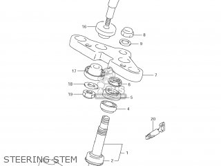 STEERING STEM - VS800 BOULEVARD S50 2008 (K8) CALIFORNIA (E33)