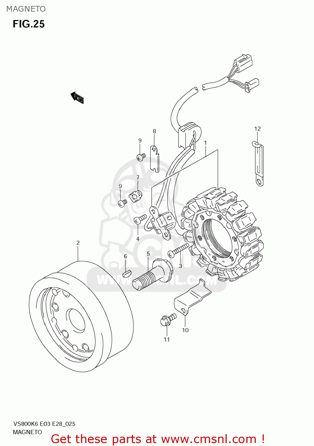 MAGNETO VS800 BOULEVARD S50 2009 (K9) CALIFORNIA (E33)