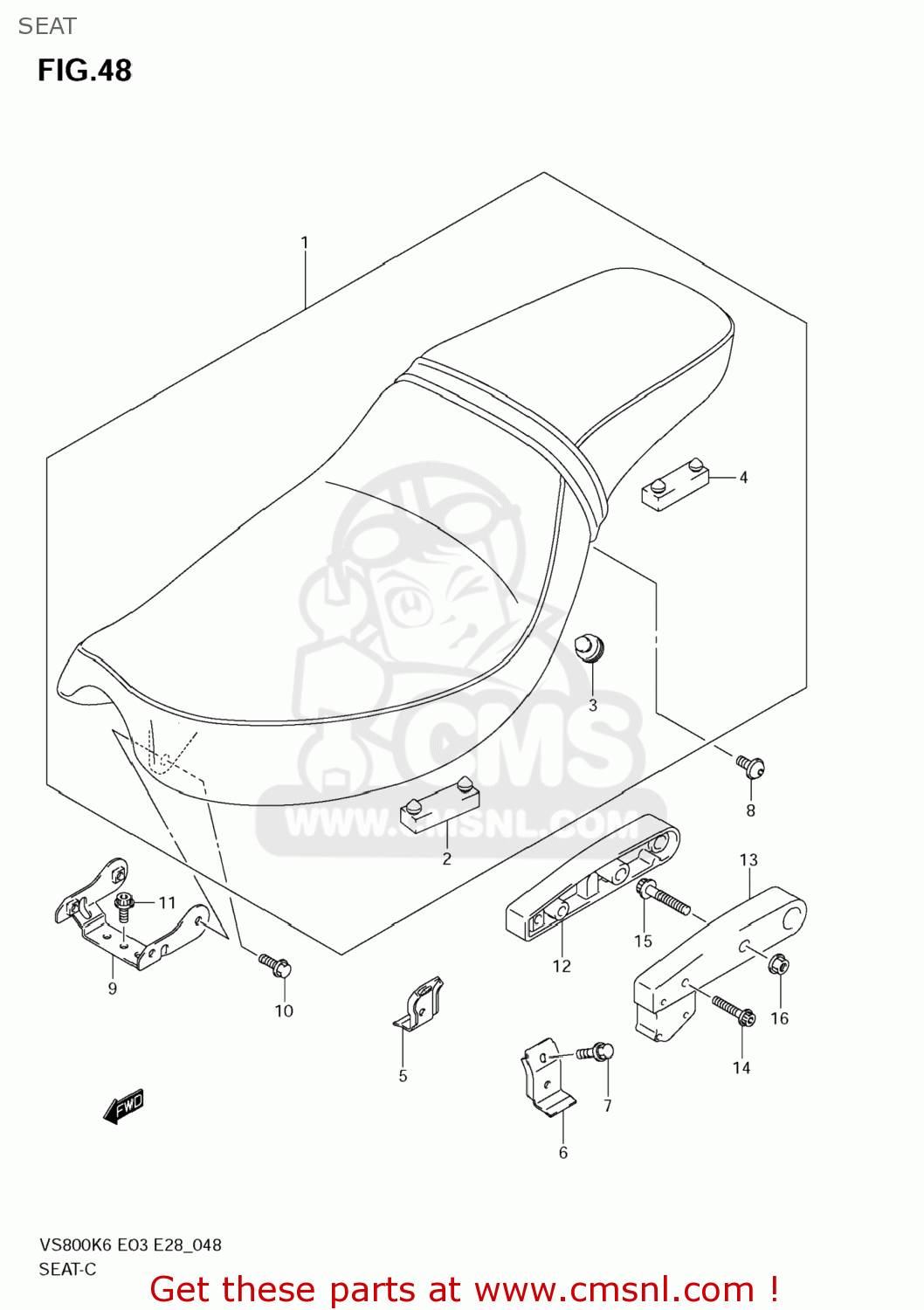 SEAT VS800 BOULEVARD S50 2009 (K9) CALIFORNIA (E33)