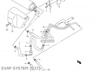 EVAP SYSTEM (E33) - VS800 BOULEVARD S50 2009 (K9) CALIFORNIA (E33)