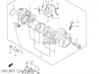 FRONT CALIPER - VS800 BOULEVARD S50 2009 (K9) CALIFORNIA (E33)