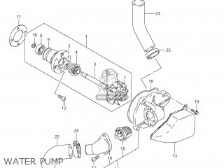 WATER PUMP - VS800 BOULEVARD S50 2009 (K9) CALIFORNIA (E33)
