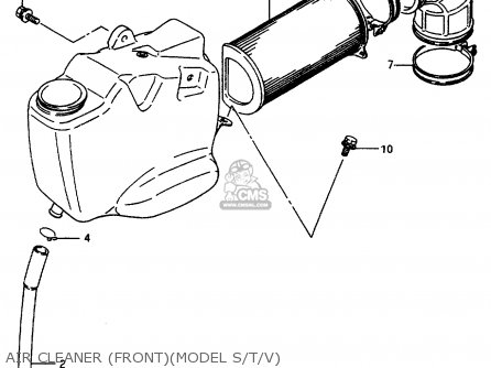 AIR CLEANER (FRONT)(MODEL S/T/V) - VS800GL 1992 (N) (E01 E02 E04 E16 E17 E18 E21 E22 E25 E34 39 53)