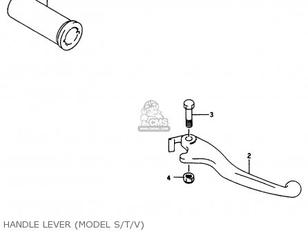 HANDLE LEVER (MODEL S/T/V) - VS800GL 1992 (N) (E01 E02 E04 E16 E17 E18 E21 E22 E25 E34 39 53)