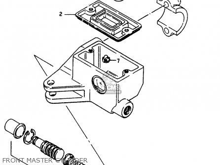 FRONT MASTER CYLINDER - VS800GL 1992 (N) (E01 E02 E04 E16 E17 E18 E21 E22 E25 E34 39 53)