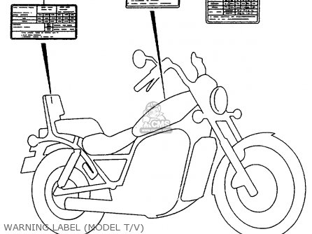 WARNING LABEL (MODEL T/V) - VS800GL 1993 (P) (E02 E04 E17 E18 E21 E22 E25 E34 E53)