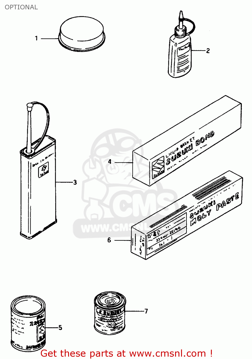 OPTIONAL VS800GL 1994 (R) (E02 E04 E17 E18 E21 E22 E25 E34 E53)
