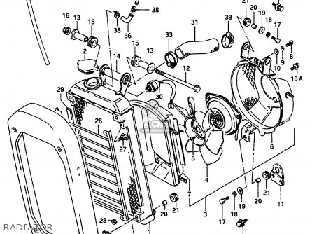 RADIATOR - VS800GL 1994 (R) (E02 E04 E17 E18 E21 E22 E25 E34 E53)
