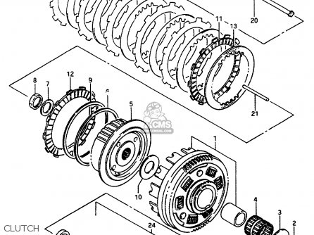 CLUTCH - VS800GL 1994 (R) (E02 E04 E17 E18 E21 E22 E25 E34 E53)