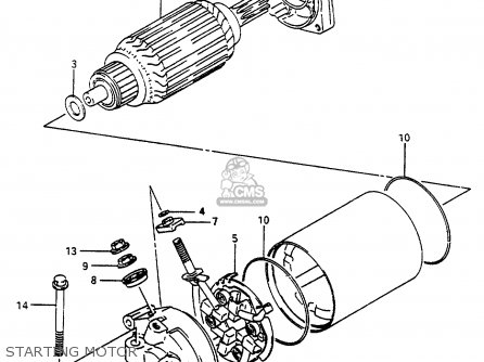 STARTING MOTOR - VS800GL 1994 (R) (E02 E04 E17 E18 E21 E22 E25 E34 E53)