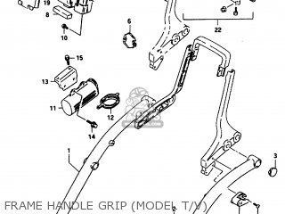 FRAME HANDLE GRIP (MODEL T/V) - VS800GL 1994 (R) (E02 E04 E17 E18 E21 E22 E25 E34 E53)