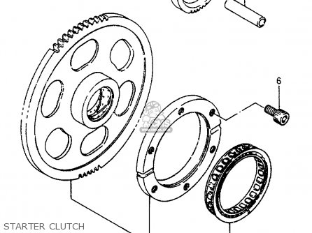 STARTER CLUTCH - VS800GL 1994 (R) (E02 E04 E17 E18 E21 E22 E25 E34 E53)